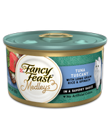 Alimento Fancy Feast Mix de sabor atún a la toscana con arroz de grano largo y espinaca en una salsa sabrosa