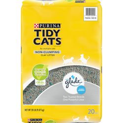 Parte delantera del paquete de arena no aglomerante Tidy Cats Glade Clear Springs