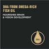 DHA from omega-rich fish oil