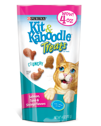 Kit & Kaboodle Crunchy Salmon, Tuna & Shrimp Cat Treats