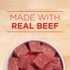 Elaborado con carne de res real