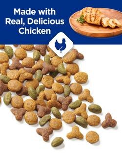 elaborado con deliciosa carne real de pollo