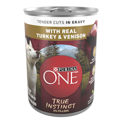 Purina ONE True Instinct Tender Cuts in Gravy Dog Food Formula With Real Turkey & Venison