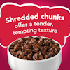 Shredded chunks offer a tender, tempting texture