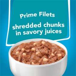 Tiras de carne de filetes de primera en jugos sabrosos
