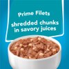 Tiras de carne de filetes de primera en jugos sabrosos