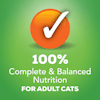 100% complete and balanced nutrition for cats