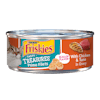 Alimento húmedo para gatos Friskies Tasty Treasures de filetes de primera con pollo y atún en salsa preparada con jugo de cocción