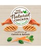 Made with natural chicken farm raised and flavors of carrots and chicken