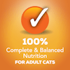 100% complete and balanced nutrition for adult cats