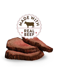 Made with real beef