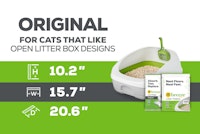 Breeze original system for cats that like open litter box designs