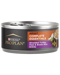 Purina Pro Plan Complete Essentials Adult Shredded Turkey, Peas & Brown Rice Entrée In Gravy Wet Dog