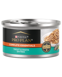 alimento húmedo para gatos trucha y pasta con salsa pro plan