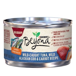 Beyond Wild-Caught Tuna, Wild Alaskan Cod & Carrot Recipe in Gravy Wet Cat Food
