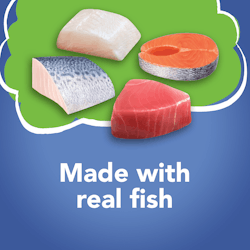Elaborado con carne real de pescado