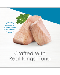 Cat food crafted with real tongol tuna
