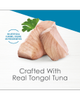 Cat food crafted with real tongol tuna