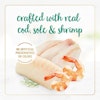 Crafted with real Cod, Sole & Shrimp. No artificial preservatives or colors.