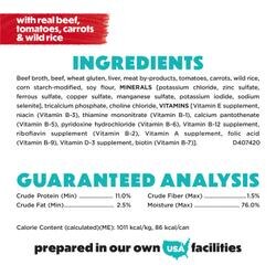 Beneful IncrediBites Small Breed Wet Dog Food with Real Beef in Gravy ingredients