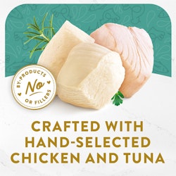 Crafted With Hand-Selected Chicken & Tuna
