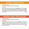 Beyond Organic Wet Dog Food Variety Pack Chicken & Sweet Potato Recipe and Chicken & Carrot Recipe ingredients