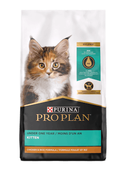 Fórmula sabor pollo y arroz para gatitos en desarrollo de Purina Pro Plan