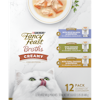Paquete variado de 12 porciones de alimento húmedo para gatos Fancy Feast® Creamy Broths