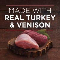 Elaborado con carne real de pavo y venado