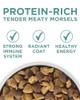 protein-rich tender meaty morsels