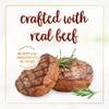 Crafted with real beef. No artificial preservatives or colors.