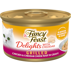Alimento para gatos Fancy Feast Delicias con chédar sabor pollo