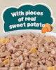with pieces of real sweet potato