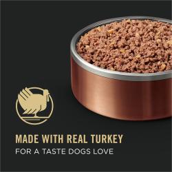 Hecho con carne real de pavo para un sabor que a los perros les encanta