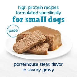beneful incredibites pate porterhouse steak high protein recipes formulated specifically for small dogs