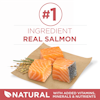 El ingrediente principal es la carne real de salmón