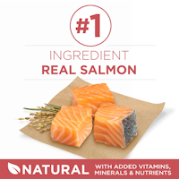 El ingrediente principal es la carne real de salmón