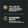 15 percent less fat, glucosamine and epa