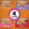Paquete surtido de 24 unidades de alimento húmedo para gatos Friskies Trozos con salsa extra
