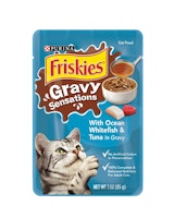 Friskies Gravy Sensations With Ocean Whitefish & Tuna In Gravy Wet Cat Food 
