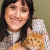 Martha G. Cline, DVM, DACVIM holding her cat