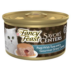 Fancy Feast® Savory Centers Paté with Tuna and a Gourmet Gravy Center Wet Cat Food 