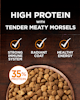 high protein tender hearty morsels