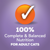 100 percent complete and balanced nutrition for adult cats