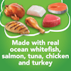 Made with whitefish salmon tuna chicken and turkey