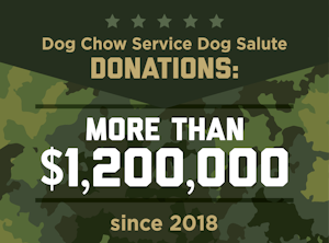 Dog Chow Service Dog Salute Donations