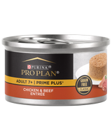 pro plan adult 7+ prime plus chicken and beef entree