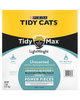 Parte trasera del paquete de arena ligera sin perfume para gatos Tidy Cats TidyMax