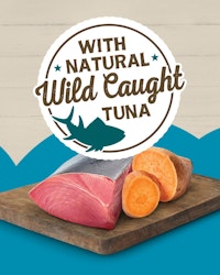 with natural wild caught tuna