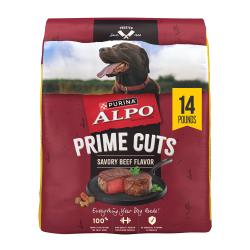 Bag of Purina Alpo Prime Cuts Dry Dog Food